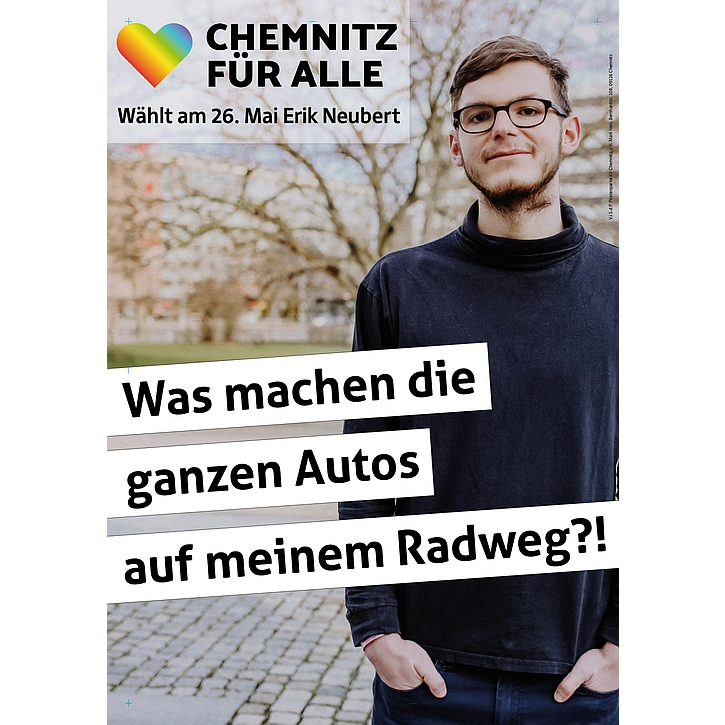 Wahlwerbung | Wahlplakat Kommunalwahl Chemnitz 2019 | Chemnitz für Alle | Parteienwerbung